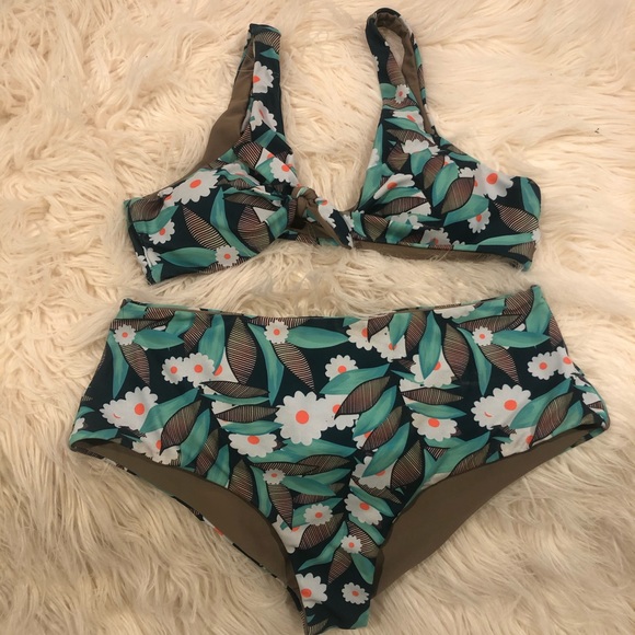 Flower high waist bikini - Picture 4 of 8